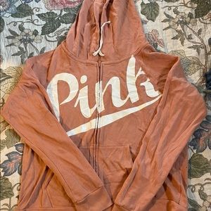 Zip up PINK hoodie